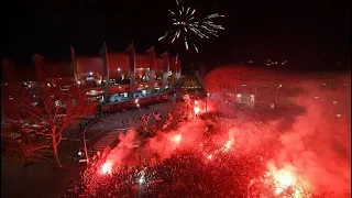 Amazing Atmosphere from Ultras Paris Outside the Arena. PSG 2-0 B.Dortmund 11.03.2020