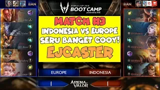 EJCASTER - Indonesia VS Europe Match 3! Comeback2an Ampe Puyeng! AWC Bootcamp 2018