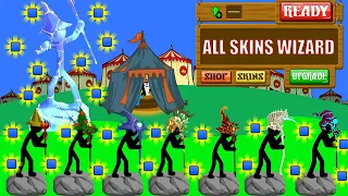 UPGRADE ALL WIZARD SKIN MAX MINIONS MAX POWER MAX HP | STICK WAR LEGACY | STICK MASTER