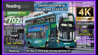 [Reading buses] Boxing Day Special recording ~ greenline 702 from London to Reading during daytime!