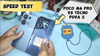 Speed Test Adu Cepat Poco M6 Pro VS Tecno Pova 5 / Duel Sengit!!!