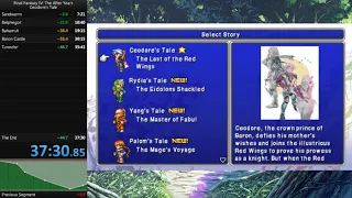 Final Fantasy IV: The After Years, Ceodore's Tale any% speedrun - 37:30 (WR)