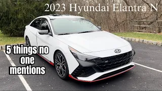 Hyundai Elantra N: 5 things no one talks about