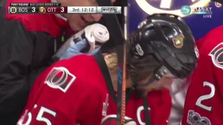 Erik Karlsson - amazing pass to Brassard vs Boston + full replay