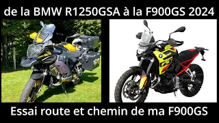 Présentation de ma BMW F900GS, mon avis sur route et chemin.