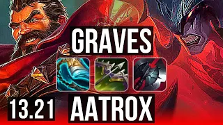GRAVES vs AATROX (TOP) | 11/1/10, Legendary, 1.2M mastery, 300+ games | BR Master | 13.21