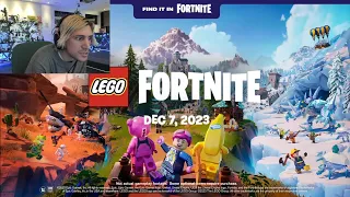 xQc Reacts to LEGO Fortnite Cinematic Trailer