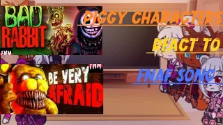 Piggy characters react to fnaf songs//made by Five Nights music//gacha club