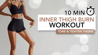 10 MIN INNER THIGH BURN WORKOUT | Tone & Tighten Thighs Without Bulking Them | Eylem Abaci