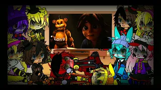 Фнаф 1 и 2 реагирует на five Nights At Freddy's SB Song | GACHA CLUB |