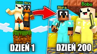 PRZEŻYŁEM 200 DNI z ABRĄ na JEDNYM BLOKU i ZROBILIŚMY TO… w Minecraft! 😱