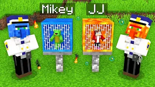 Mikey WATER vs JJ LAVA Prison Escape in Minecraft (Maizen)