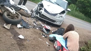 МОТО АВАРИИ 2016,ДТП, MOTORCYCLE CRASH 2016