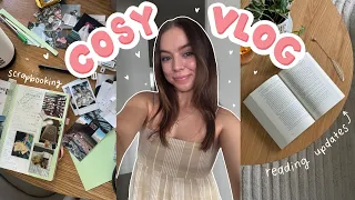 a cosy vlog 🌧📖 reading updates, scrapbooking + decor shopping 🌱