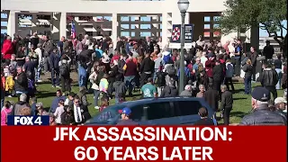 JFK Assassination: Hundreds gather at Dealey Plaza to commemorate 60 years since president's death