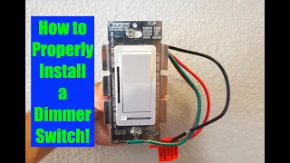 How to Properly Install a Single Pole LED Dimmer Switch! (4K)