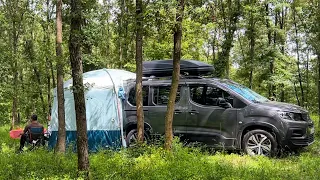 CAMPING WITH NEW CAMPER - RIFTER BERLINGO COMBO PROACE #vanlife #diy #camperbox