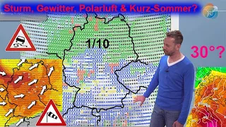 Sturm, Gewitter, Polarluft & dann 30°? Aktuelle Wettervorhersage 03.-10.04. ECMWF mit Kurz-Sommer!