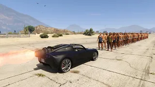 CAN 100 NPC STOP THE ROCKET VOLTIC CAR IN GTA 5?