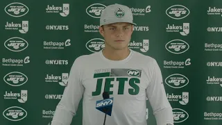 Zach Wilson Postgame Press Conference (9/12) | New York Jets vs. Carolina Panthers | NFL