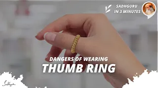 Don't wear a ring in this finger - the power of the ring finger | Sadhguru in 3mins