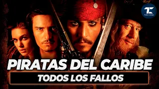 Piratas del Caribe - Maldición del Perla Negra: todos los fallos (errores, agujeros de guion)