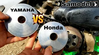 Тюнинг трансмиссии скутера Honda Dio ставлю вариатор от Yamaha и большой шкив
