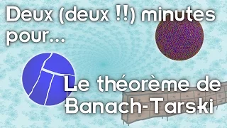 Deux (deux !) minutes pour le théorème de Banach-Tarski