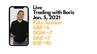 Live Trading with Boris January 5