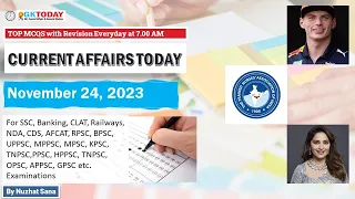 24 NOVEMBER 2023 Current Affairs by GK Today | GKTODAY Current Affairs - 2023