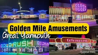 Golden Mile Amusements 🕹️🎰 Great Yarmouth Promenade Seafront ☺️