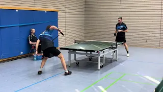 Tabletennis TTR 1608 vs. 1580 Bezirksliga (Leinzell - Beinstein)