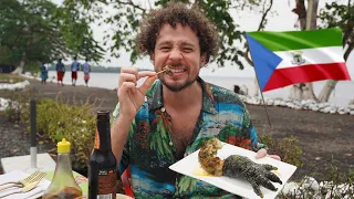 Trying street food in Equatorial Guinea | Monkey soup? 😰🇬🇶🐊