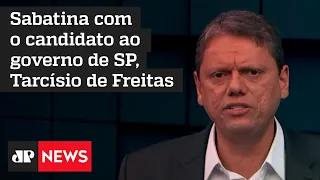 Tarcísio de Freitas é sabatinado no Jornal Jovem Pan; acompanhe na íntegra