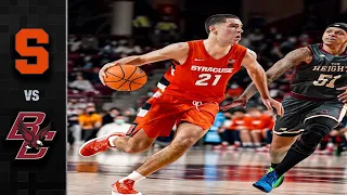 Syracuse vs. Boston College Men's Basketball Highlights (2021-22)