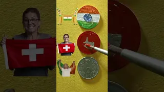 Indian 🇮🇳 Switzerland 🇨🇭 Ireland 🇮🇪 Flag Drawing #shots #drawing #art #mrmukesharts