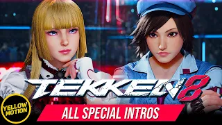 All SPECIAL INTROS in TEKKEN 8 so far for Lili, Asuka, Jin, Jun, Xiaoyu, Lars, and Kazuya!