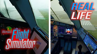 Microsoft Flight Simulator vs Real Life | Landing in Geneva Switzerland