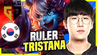RULER TRIES TRISTANA ADC! - GEN Ruler Plays Tristana ADC vs Jhin! ! KR SoloQ Patch 10.22