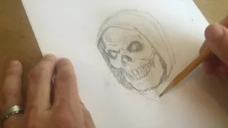 How to draw Skeletor Part 1