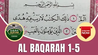 TADARUS ALQURAN MERDU..!! Belajar Membaca Al Quran - Surat Al Baqarah Ayat 1-5 :: Metode Ummi Juz 1