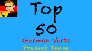 50 Popular German Verbs Present Tense Conjugation - German Learning Tips (Bonus Video)