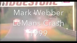 Mark Webber LeMans Crash and Flip. Flying Car. FULL VIDEO
