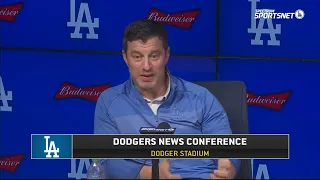 Andrew Friedman "My strong hope Clayton Kershaw's pitching here next year" Dodgers Press Conference