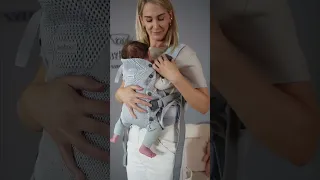 How to - carry a newborn in a Babybjörn baby carrier Harmony