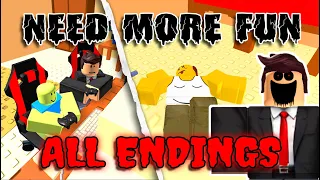 🎉 NEED MORE FUN 🎉 - ALL Endings Full Gameplay! [ROBLOX]