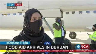 Food aid arrives in Durban