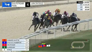 Gulfstream Park June 26, 2022 Race 4