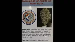 Apollo XV Moon Rocks at the Geology Museum of the Colorado School of Mines