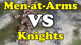 AOE4 | LAND | French Royal Knight VS HRE Men-at-Arms